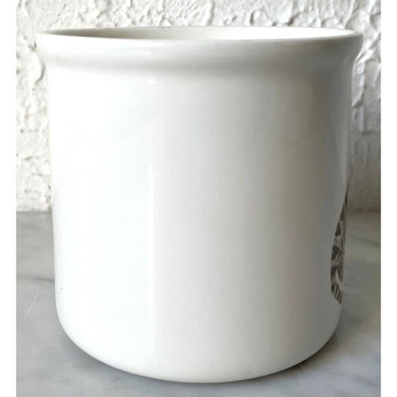 Pottery Barn & Denise Fiedler Mug Whimsical Cat WIth Wrapped Gift Coffee Cup - Picture 2 of 6